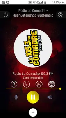 Radio La Comadre 105.3 FM android App screenshot 2