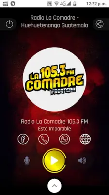 Radio La Comadre 105.3 FM android App screenshot 4